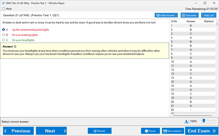 Take exxam VPLUS file